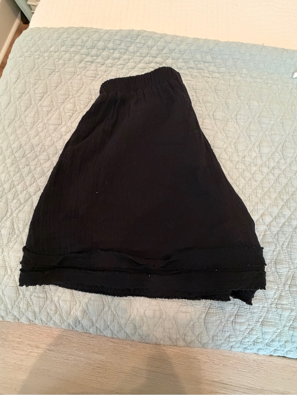 Umgee Black High-Waist Layered Mini Skirt